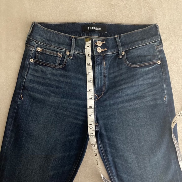 Express Cropped Legging Mid Rise Jeans / Size 8 - Picture 5 of 8